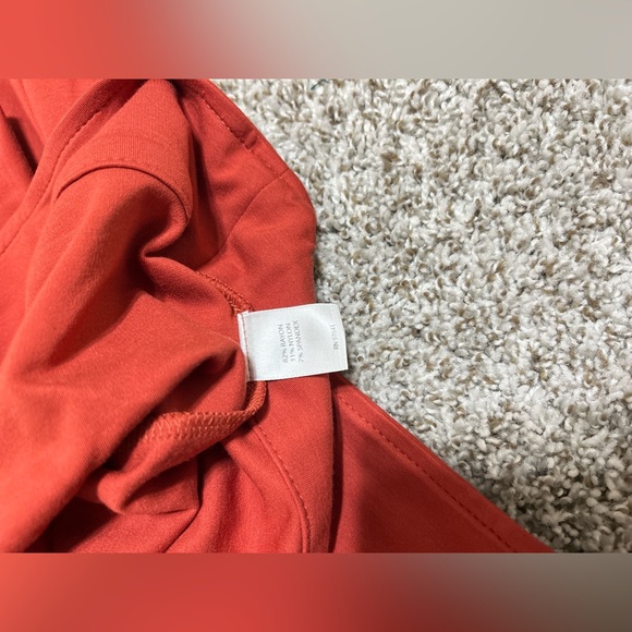 J Jill Wearever Collection Button Shacket Burnt Orange Collared Women’s Medium - Picture 9 of 10